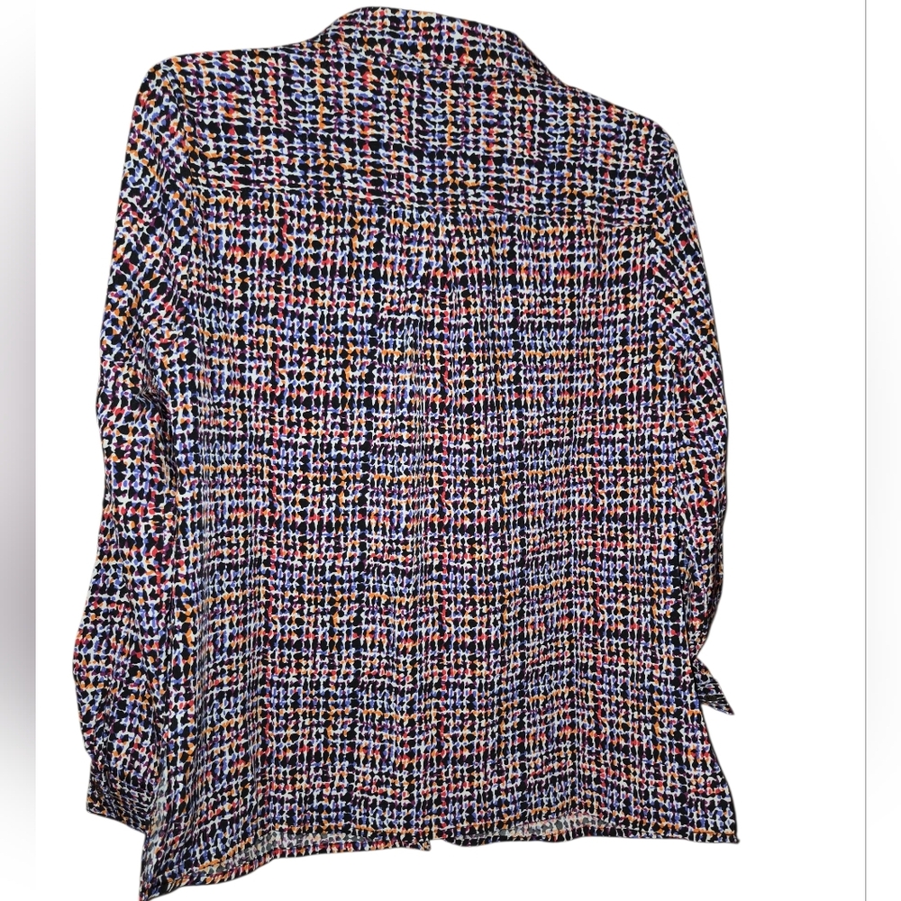 Notations Multicolor Patterned Button-Up Blouse..… - image 7